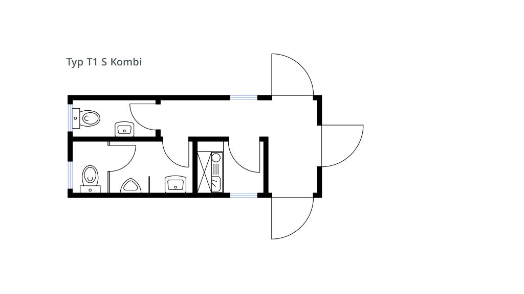 Grundriss Systemcontainer S Kombi fW