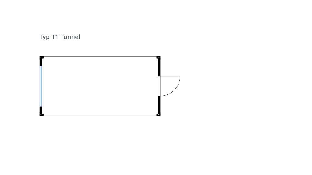Grundriss Systemcontainer S Tunnel fW